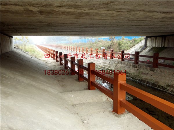 湖南湖北四川地区各省市水泥仿木栏杆 驰升牌护栏