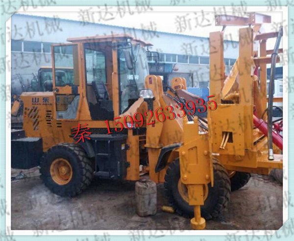 XD30装载式护栏打桩机厂家 济宁拔桩机价格 xd定制型打拔桩一体机 