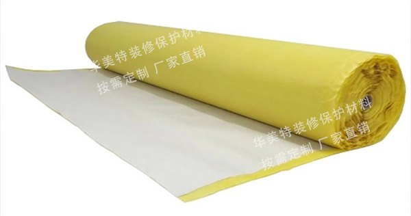 这家的装修地面保护膜做的真绝