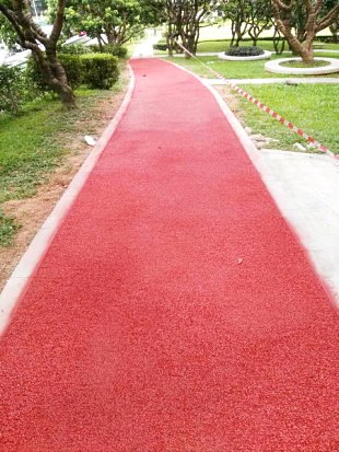 广东深圳红色透水地坪 公园人行道透水地坪材料生产厂家