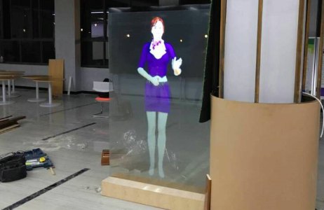 呼和浩特虚拟电子迎宾  感应智能迎宾  虚拟主持人
