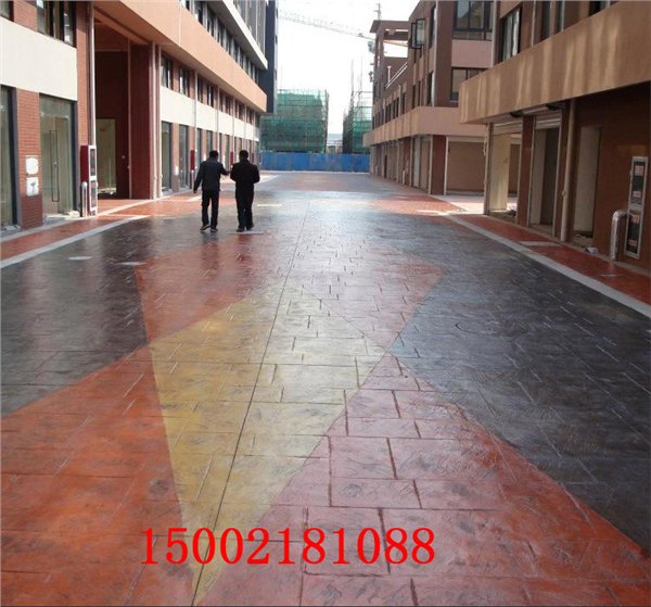 艺术压模路面 混凝土压模地坪 混凝土压模路面