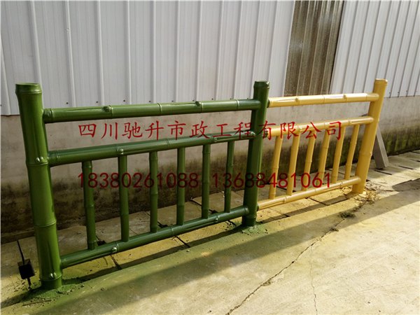 供应市政环保仿树皮护栏 四川驰升仿木护栏 仿木栏杆 仿竹栏杆