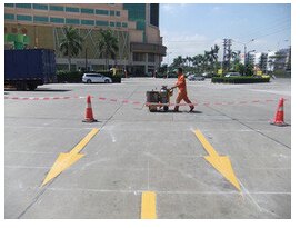永川厂区划线价格 重庆专业车间划线 画车位线施工公司价格