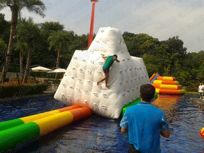 嘉兴夏季充气水上大闯关出租 水上攀岩租赁高端答谢