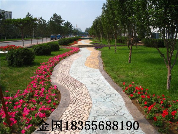 模压地坪，模压混凝土，仿石地坪