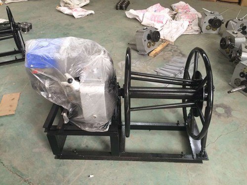 皮带传动角磨机 便携式绞车 5吨机动绞磨