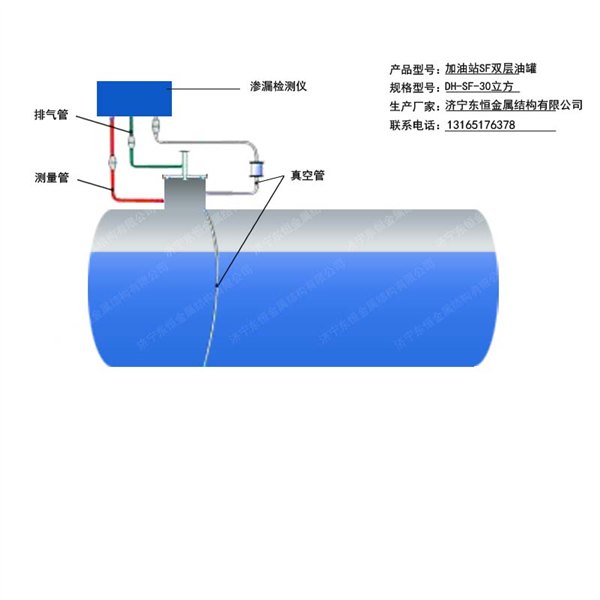 辽宁 加油站双层油罐厂家沈阳50立方双层罐