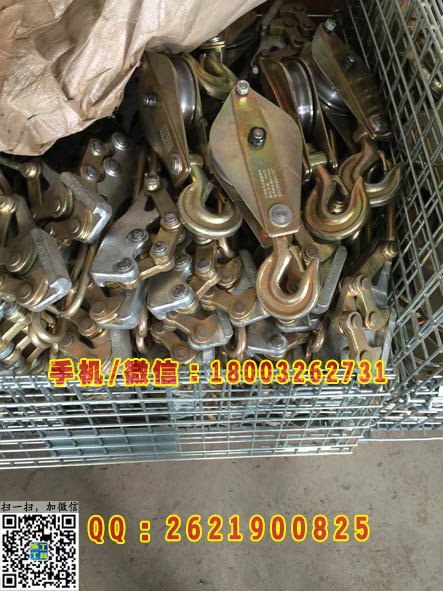 双面开口起重滑车 绳索用铝滑车 起重滑车组