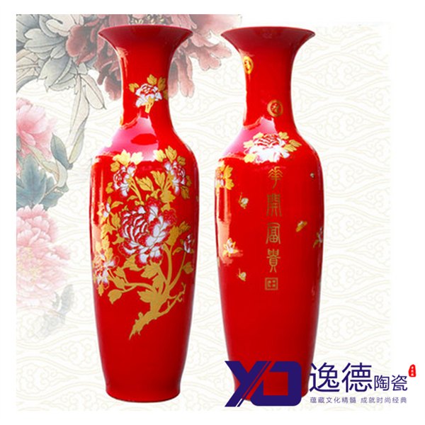 陶瓷大花瓶定做 景德镇陶瓷花瓶生产厂家