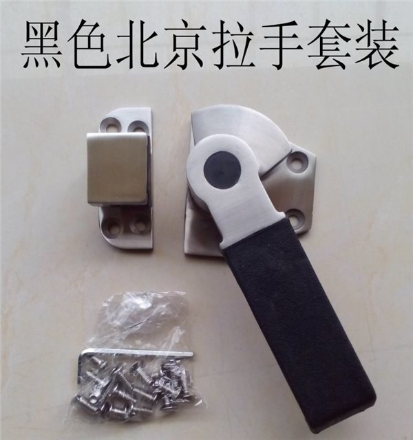 广州厂家直销 不锈钢门拉手厨具门黑色北京拉手蒸柜门锁勾