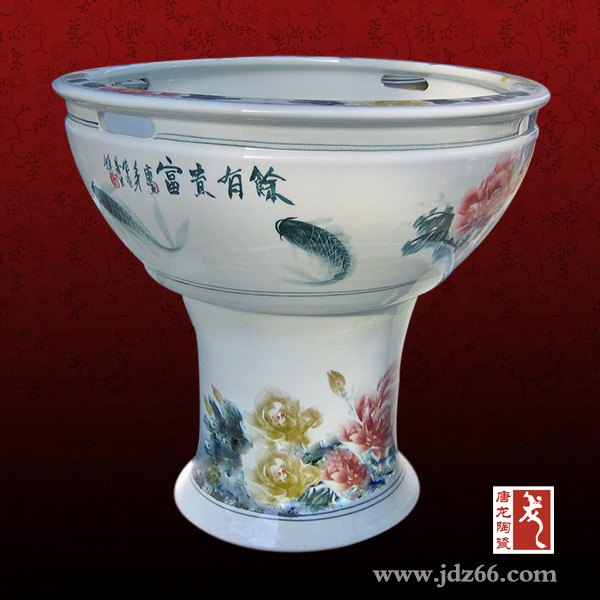 陶瓷鱼缸厂家 卧室摆放鱼缸 养鱼用的大缸