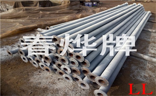 圆管翅片散热器 钢制翅片管散热器饲养大棚散热器