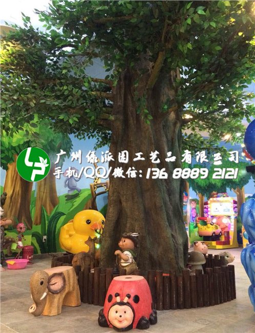 工程树枝仿真榕树叶假榕树枝树叶园艺装饰叶子仿真绿植假树枝
