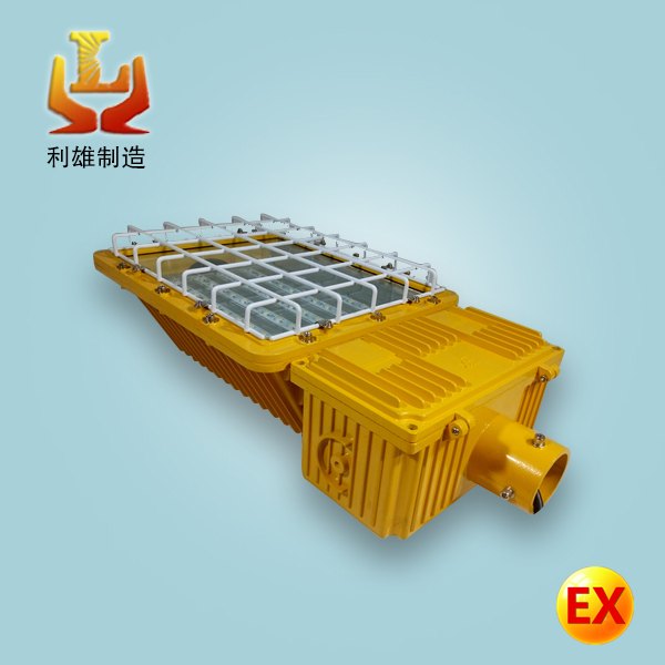 LED防爆马路灯50W100W法兰式护栏式方形防爆道路灯
