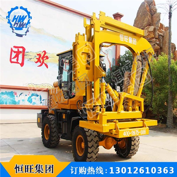 恒旺厂家直销护栏打桩机公路护栏打桩机稳定高效低价现货可定做