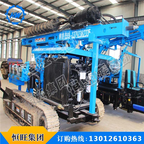 恒旺厂家直销HWZG-600L履带压桩机光伏按桩机液压压桩机