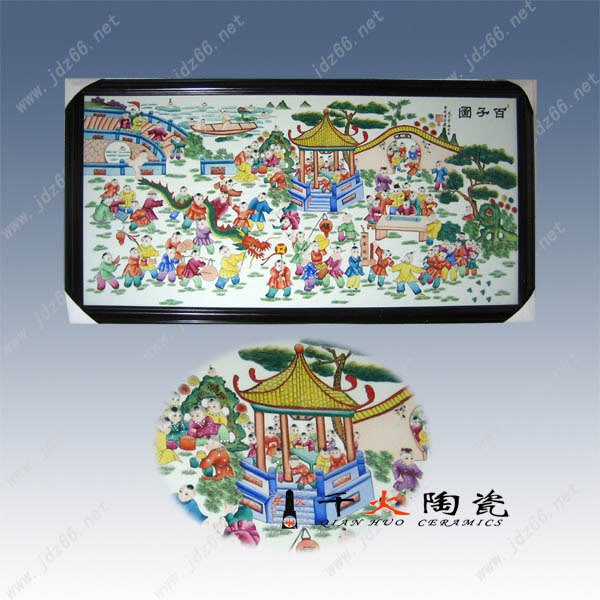 景德镇陶瓷生产厂家专业批发清明上河图瓷板画