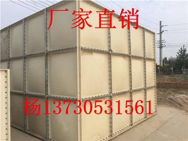 鸿硕厂家供应玻璃钢SMC装配式水箱 玻璃钢模压组装水箱 玻璃钢装配水箱