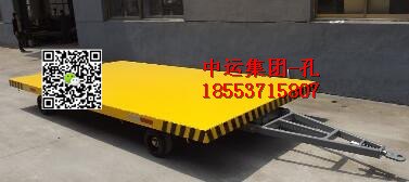 4吨平板拖车 实心轮胎平板车 厂区4吨运输板车