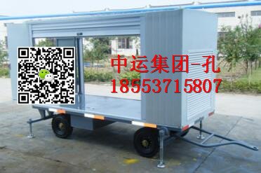 飞机场平板拖车 重工业平板车 物流站周转拖车
