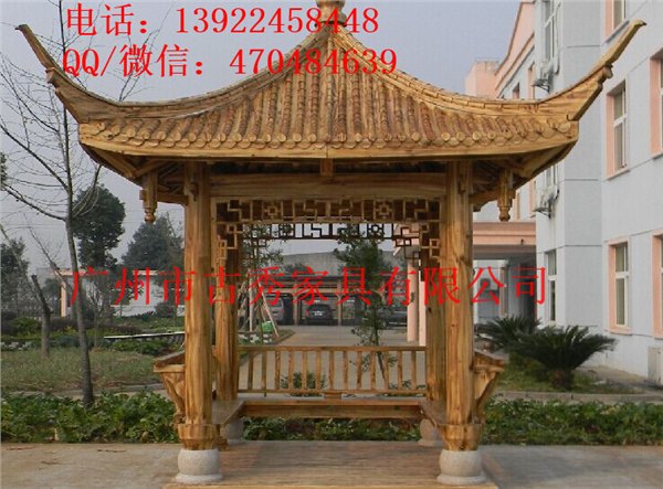 实木仿古四角凉亭厂家价格