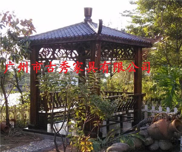 欧式景观防腐木凉亭厂家