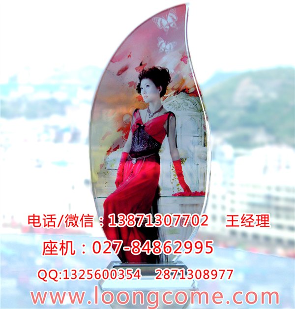 供应鄂州水晶白坯耗材批发  湖北鄂州水晶玻璃印照片机器