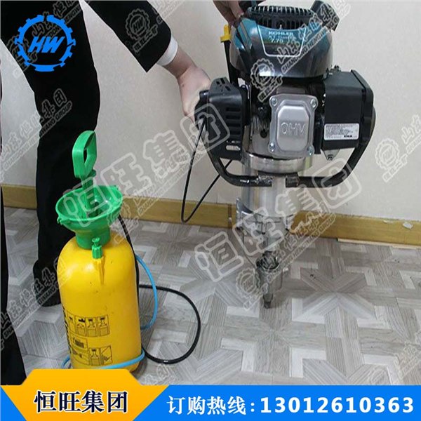 恒旺厂家直销防汛抗洪打桩机便携式打桩机HZ-120植桩机