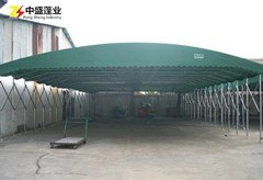 自贡大排档伸缩雨棚工地储物帐篷仓库帐篷推拉活动篷停车棚