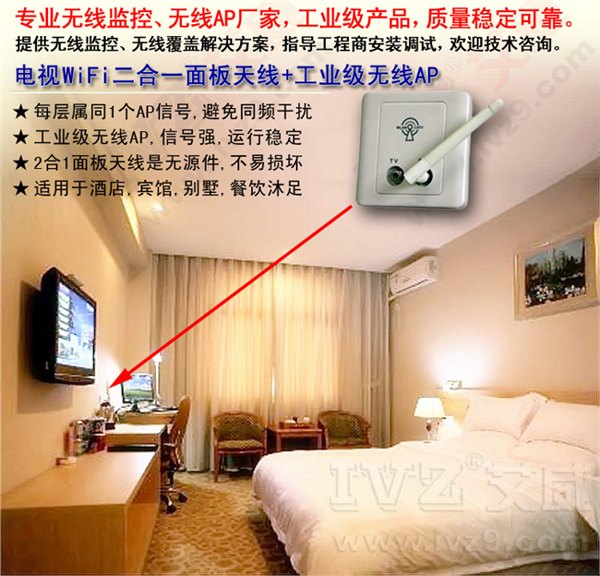 无线AP-酒店有限电视wifi二合一
