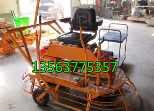 超省力的路面收光神器 浩鸿座驾式磨光机 双盘式湿地面收光机