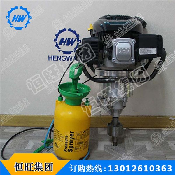 恒旺厂家直销HW-B30背包钻机便携式取芯钻机地质勘探钻机