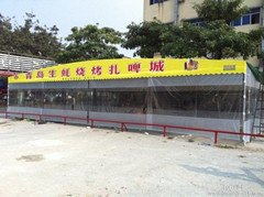 河池订做活动雨棚排档帐篷物流雨棚仓库帐篷工地帐篷推拉棚