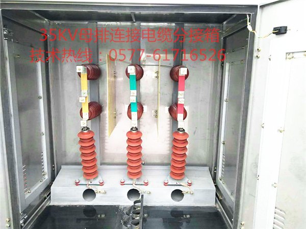 浙江35KV电缆分支箱铜排连接一进一出两出带避雷器