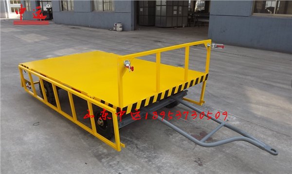 供应2t民用平板拖车，5T平板拖车周转运输机场行李车