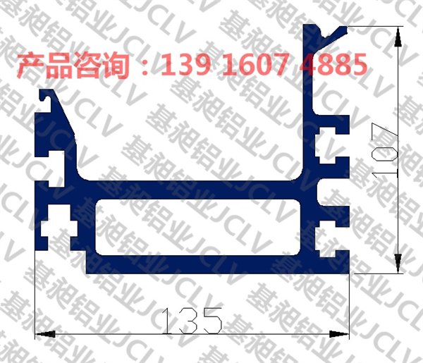 积放摩擦滚轮线铝型材135107图 怎么买 多少钱 