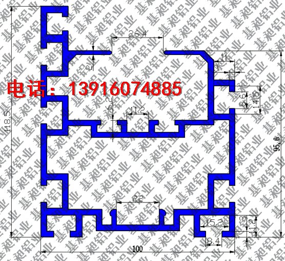 重型组装线铝型材118100 价格 厂家 多少钱
