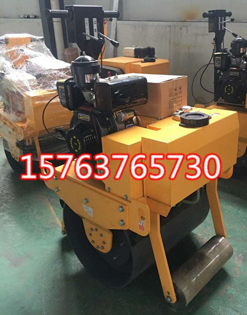 烁腾小型手扶单轮压路机 单钢轮振动碾生产厂家定金支付信誉有保证
