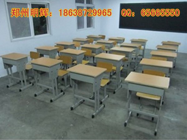 河南双人固定课桌椅厂家|钢木固定课桌椅买卖价格