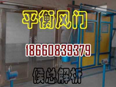 矿用平衡无压风门即可实现自动开启又可实现手动开启
