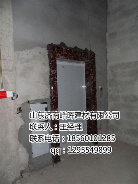仿大理石线条做的电梯门套