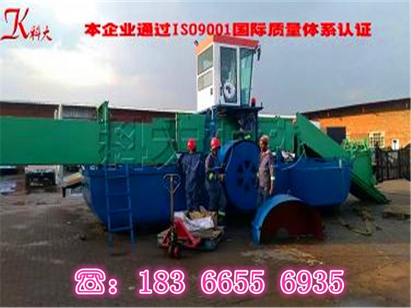青州漂浮垃圾收集船厂家割草除草船多种用法