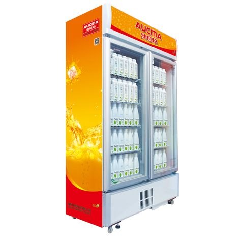 澳柯玛冷冻展示柜，南京汉隆，立式双门冷藏柜