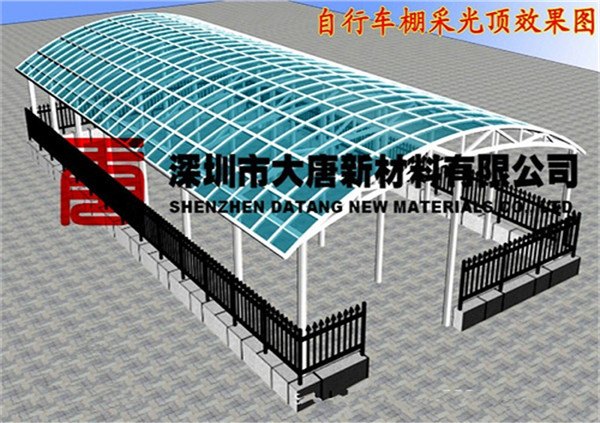 海南雨棚阳光板 海口车棚阳光板 海南PC板阳光板现货