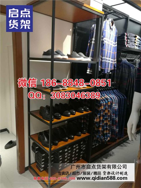 商务男装货架,柒牌男装货架,太平鸟男装货架