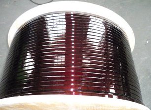 供应江都市0.5mm紫铜扁线0.6mm0.3mm电机漆包扁铜线厂家