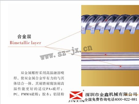 立式注塑机螺杆规格pa9t专用螺杆深圳螺杆料筒金鑫