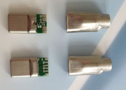 TYPE C连接器带马口铁
