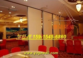 深圳移动带轨道的屏风隔断